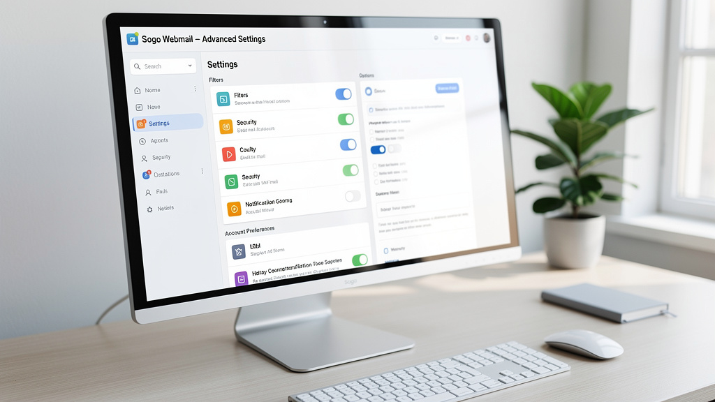 Paramètres avancés de Sogo webmail pour optimiser votre usage